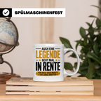 Rente Legende Tasse - Renteneintritt Geschenkidee für Kolleg – Weiß [farbe:weiß]