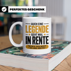 Rente Legende Tasse - Renteneintritt Geschenkidee für Kolleg – Weiß [farbe:weiß]