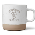 Ich werde Papa Tasse 2026 Geschenk werdender Vater Schwangerschaft verkünden Kaffeetasse Baby Ankündigung mit Datum personalisiert