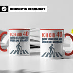 40. Geburtstag Tasse lustig Mann Frau | Geschenkidee zum Vie – Rot [farbe:rot]