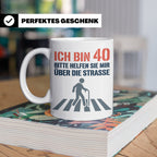40. Geburtstag Tasse lustig Mann Frau | Geschenkidee zum Vie – Weiß [farbe:weiß]