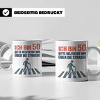 50. Geburtstag Tasse lustig mit Spruch, Geschenkidee für Män – Weiß [farbe:weiß]