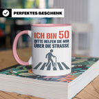 50. Geburtstag Tasse lustig mit Spruch, Geschenkidee für Män – Rosa [farbe:rosa]