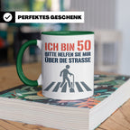 50. Geburtstag Tasse lustig mit Spruch, Geschenkidee für Män – Grün [farbe:grün]