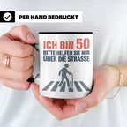 50. Geburtstag Tasse lustig mit Spruch, Geschenkidee für Män – Schwarz [farbe:schwarz]