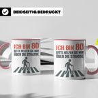 Tasse 80. Geburtstag lustig mit Spruch | Geschenk für Opa, O – Rosa [farbe:rosa]