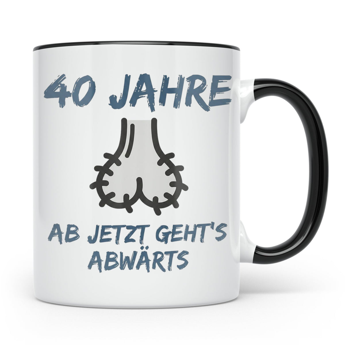40. Geburtstag Mann Tasse lustig | Geschenkidee Kollege Freu – Schwarz [farbe:schwarz]