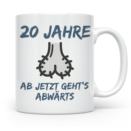 20. Geburtstag Tasse Mann Lustig | Geschenk für Männer & Jun – Weiß [farbe:weiß]