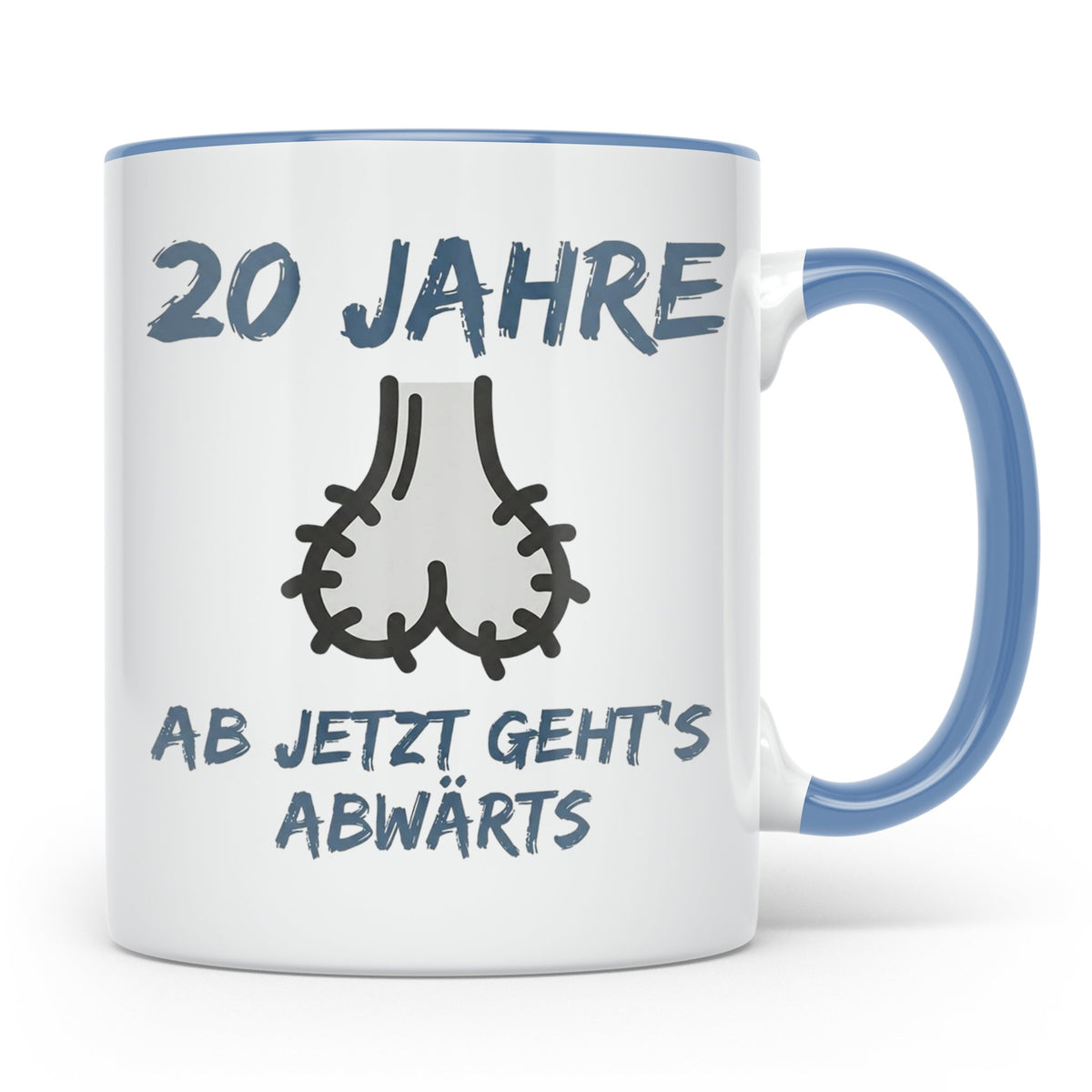 20. Geburtstag Tasse Mann Lustig | Geschenk für Männer & Jun – Blau [farbe:blau]
