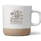 Tasse Papa und Tochter Eine Liebe fürs Leben Geschenk Vater Kaffeetasse Personalisiert Silhouette Herzen Dankeschön Geburtstag Vatertag