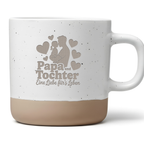 Tasse Papa und Tochter Eine Liebe fürs Leben Geschenk Vater Kaffeetasse Personalisiert Silhouette Herzen Dankeschön Geburtstag Vatertag