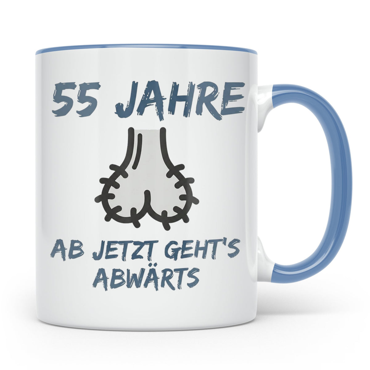 55. Geburtstag Tasse für Männer | Lustiges Geschenk zum 55st – Blau [farbe:blau]