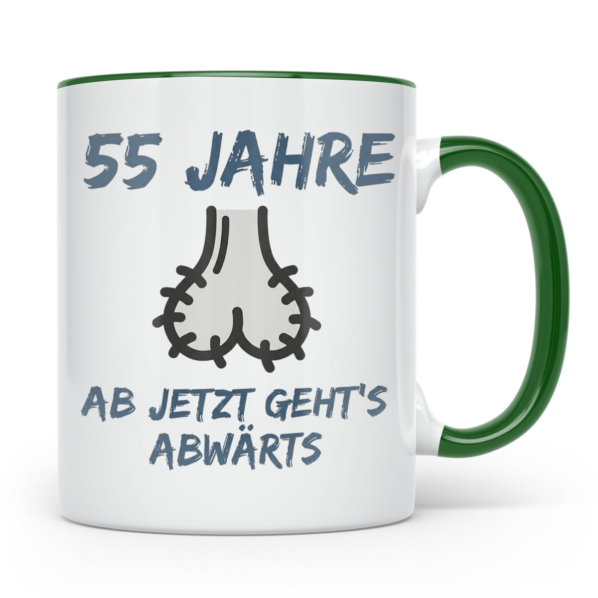 55. Geburtstag Tasse für Männer | Lustiges Geschenk zum 55st – Grün [farbe:grün]