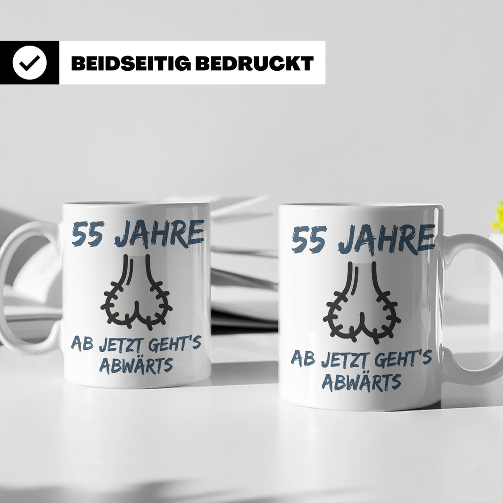 55. Geburtstag Tasse für Männer | Lustiges Geschenk zum 55st – Weiß [farbe:weiß]
