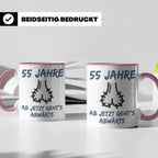 55. Geburtstag Tasse für Männer | Lustiges Geschenk zum 55st – Rosa [farbe:rosa]