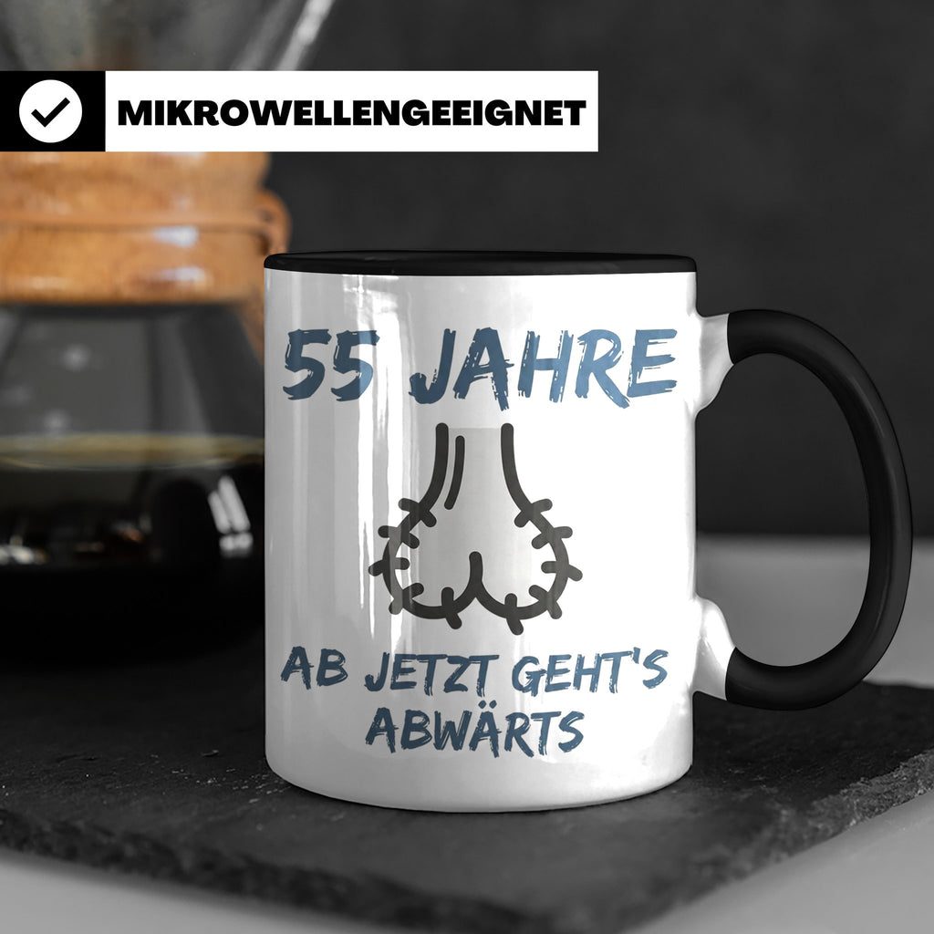 55. Geburtstag Tasse für Männer | Lustiges Geschenk zum 55st – Schwarz [farbe:schwarz]