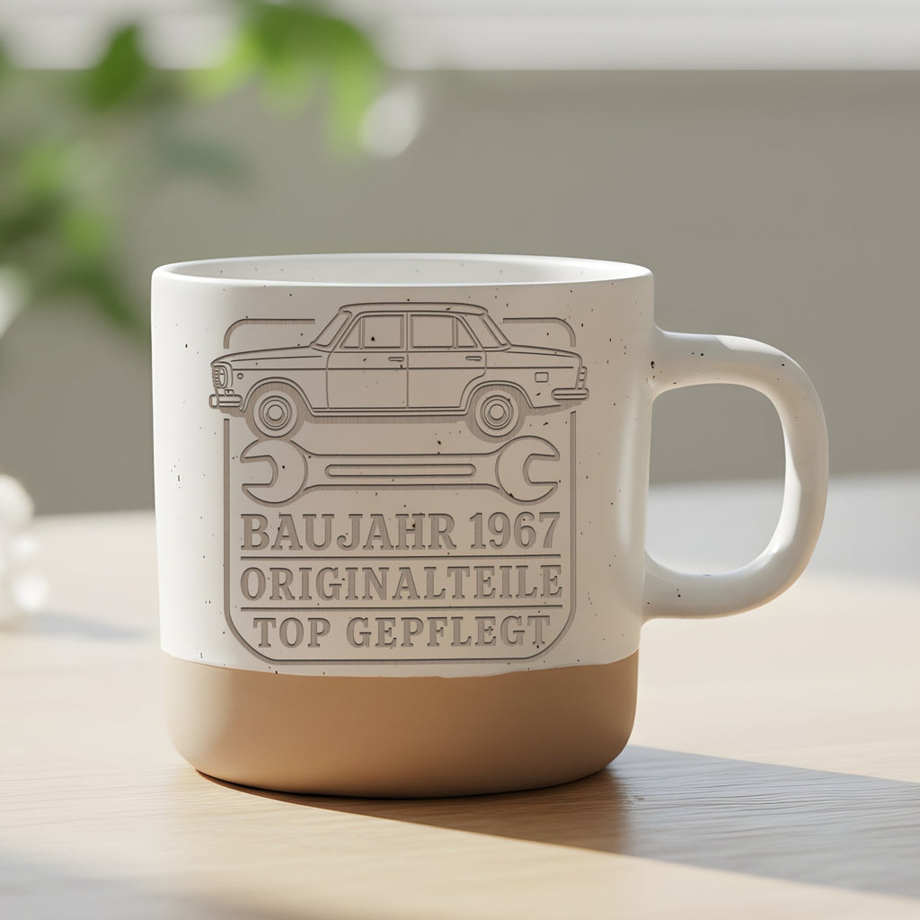 Baujahr 1967 Tasse Originalteile top gepflegt - 59. Geburtstag Geschen – Bild 6
