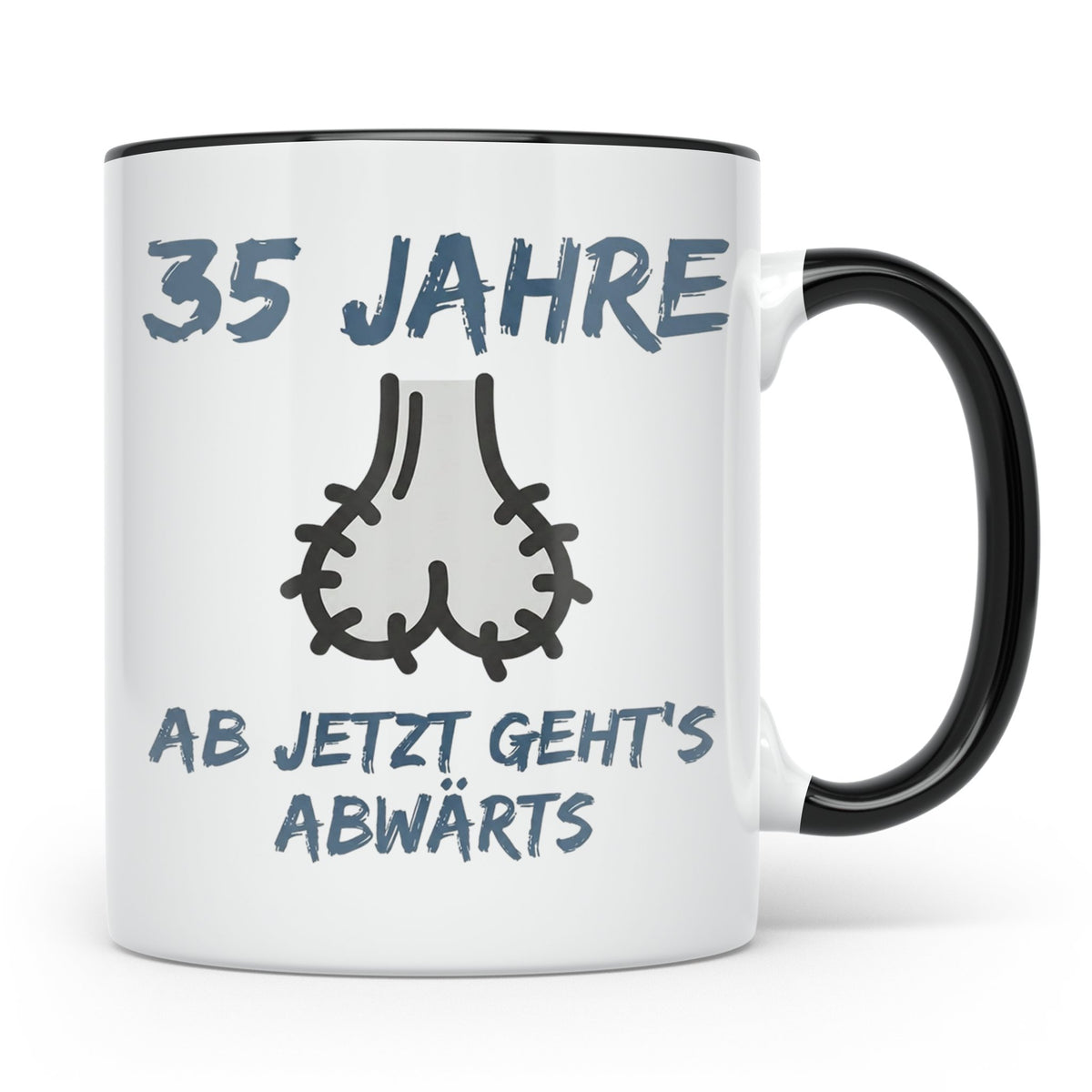35. Geburtstag Tasse Mann Lustig Geschenk Ab jetzt geht's ab – Schwarz [farbe:schwarz]