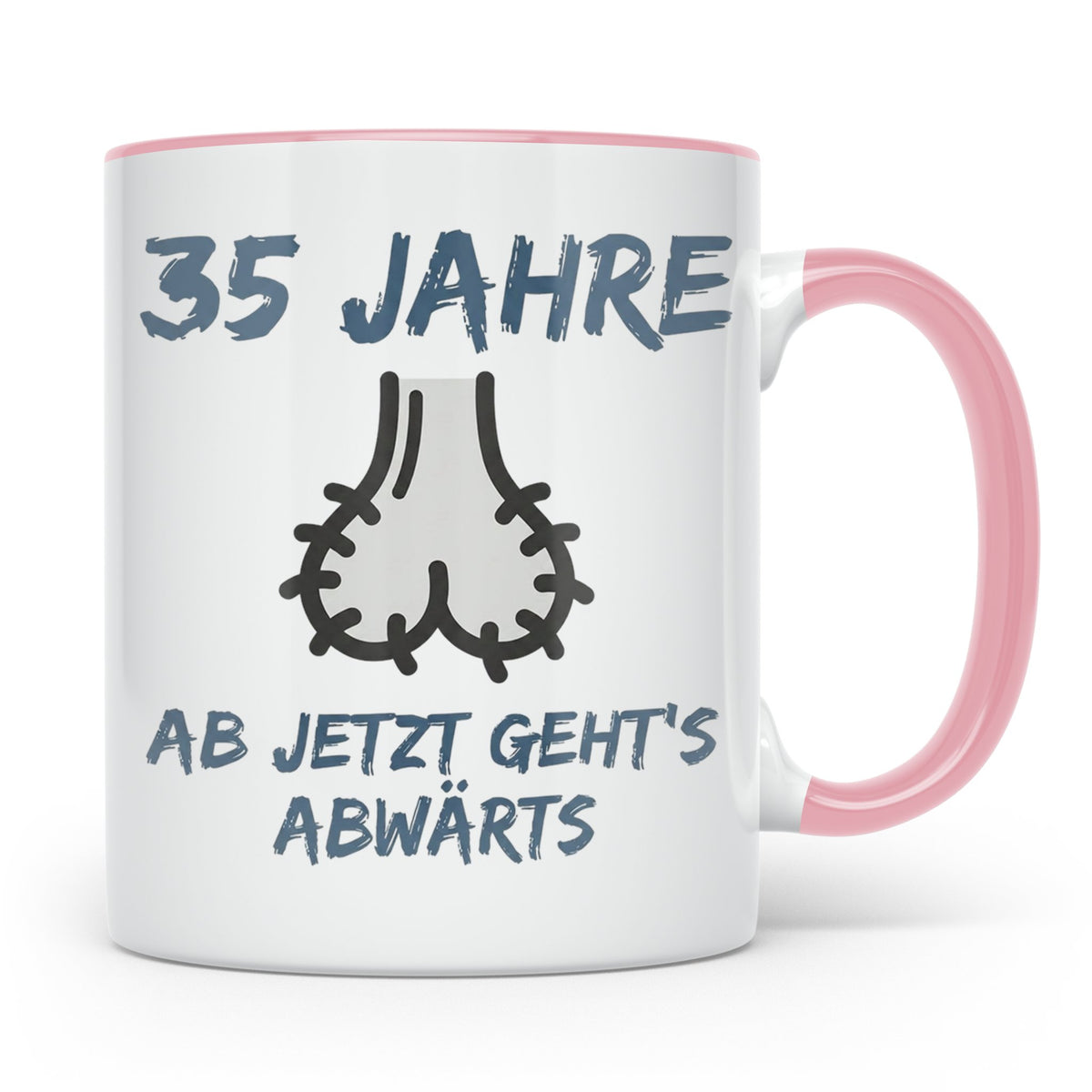 35. Geburtstag Tasse Mann Lustig Geschenk Ab jetzt geht's ab – Rosa [farbe:rosa]