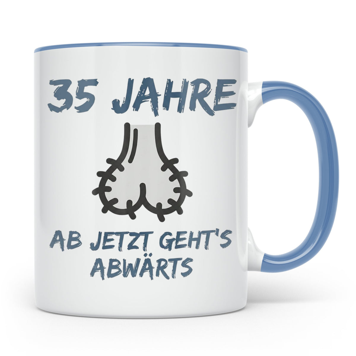 35. Geburtstag Tasse Mann Lustig Geschenk Ab jetzt geht's ab – Blau [farbe:blau]