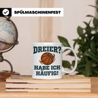Basketball Tasse Dreier Habe ich häufig, lustiger Spruch für – Weiß [farbe:weiß]
