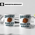 Basketball Tasse Dreier Habe ich häufig, lustiger Spruch für – Weiß [farbe:weiß]