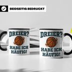 Basketball Tasse Dreier Habe ich häufig, lustiger Spruch für – Schwarz [farbe:schwarz]