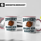 Basketball Tasse Dreier Habe ich häufig, lustiger Spruch für – Rosa [farbe:rosa]