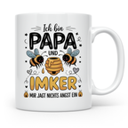 Papa Imker Tasse - Vatertag Imkergeschenke für Honigliebhabe – Weiß [farbe:weiß]
