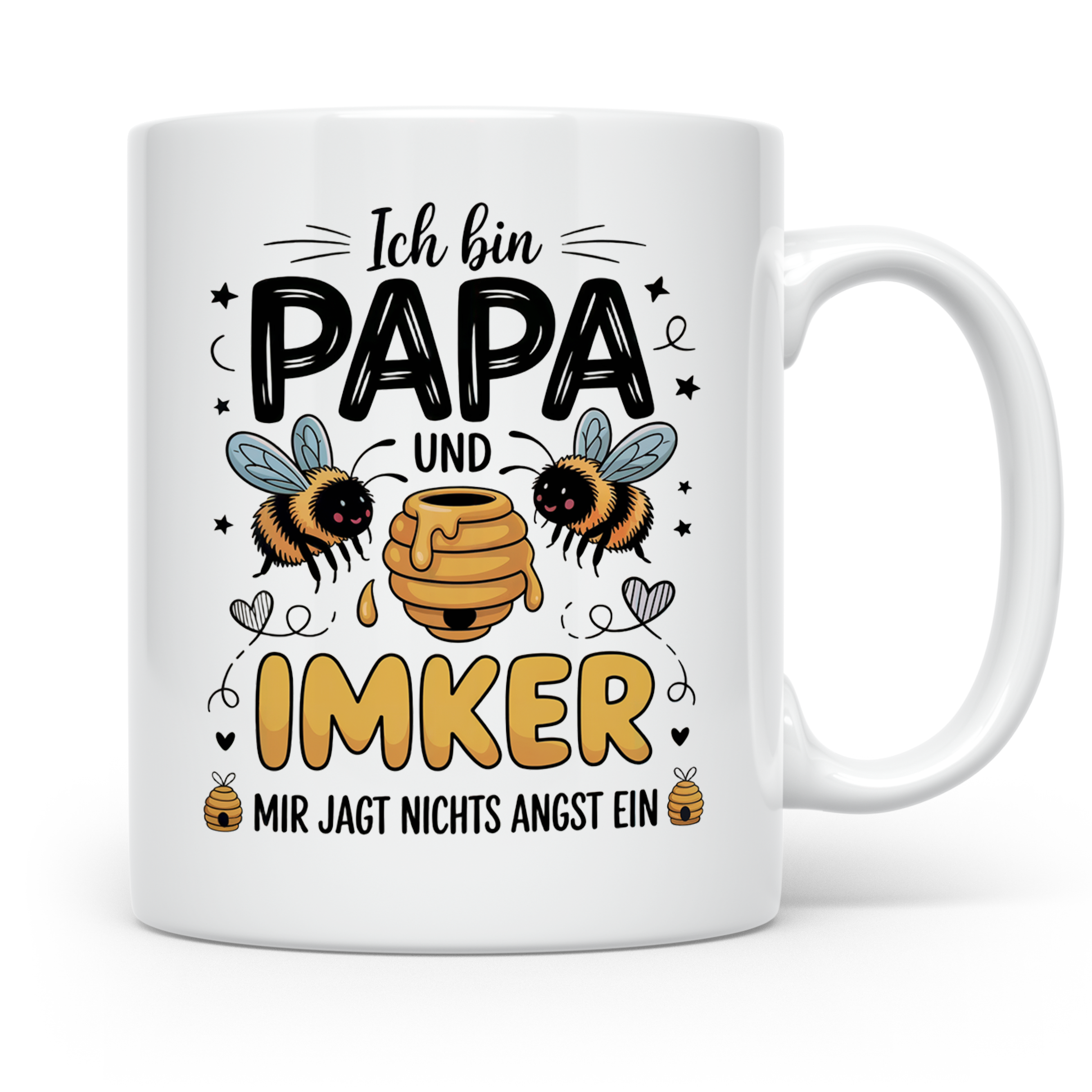 Papa Imker Tasse - Vatertag Imkergeschenke für Honigliebhabe – Weiß [farbe:weiß]