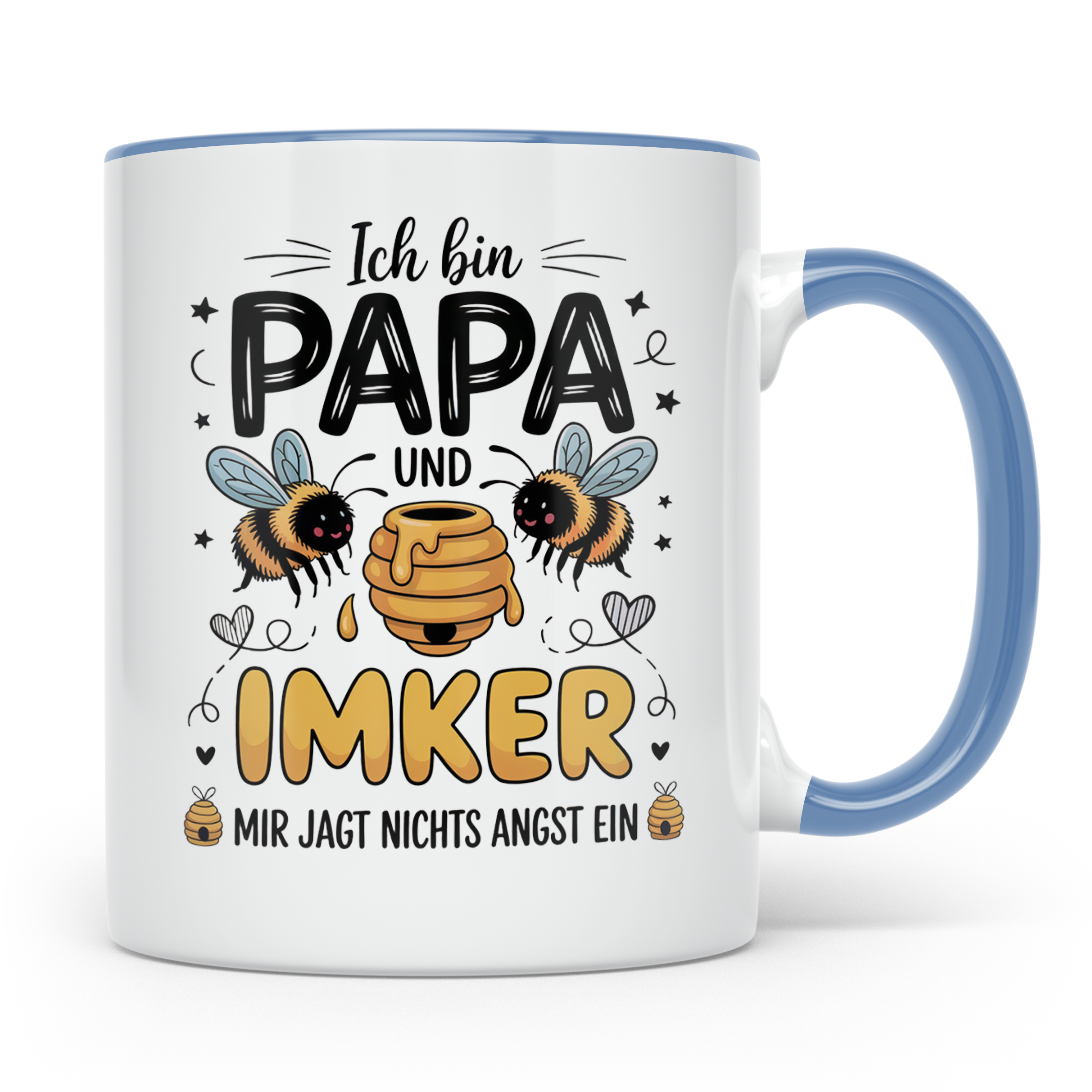 Papa Imker Tasse - Vatertag Imkergeschenke für Honigliebhabe – Blau [farbe:blau]