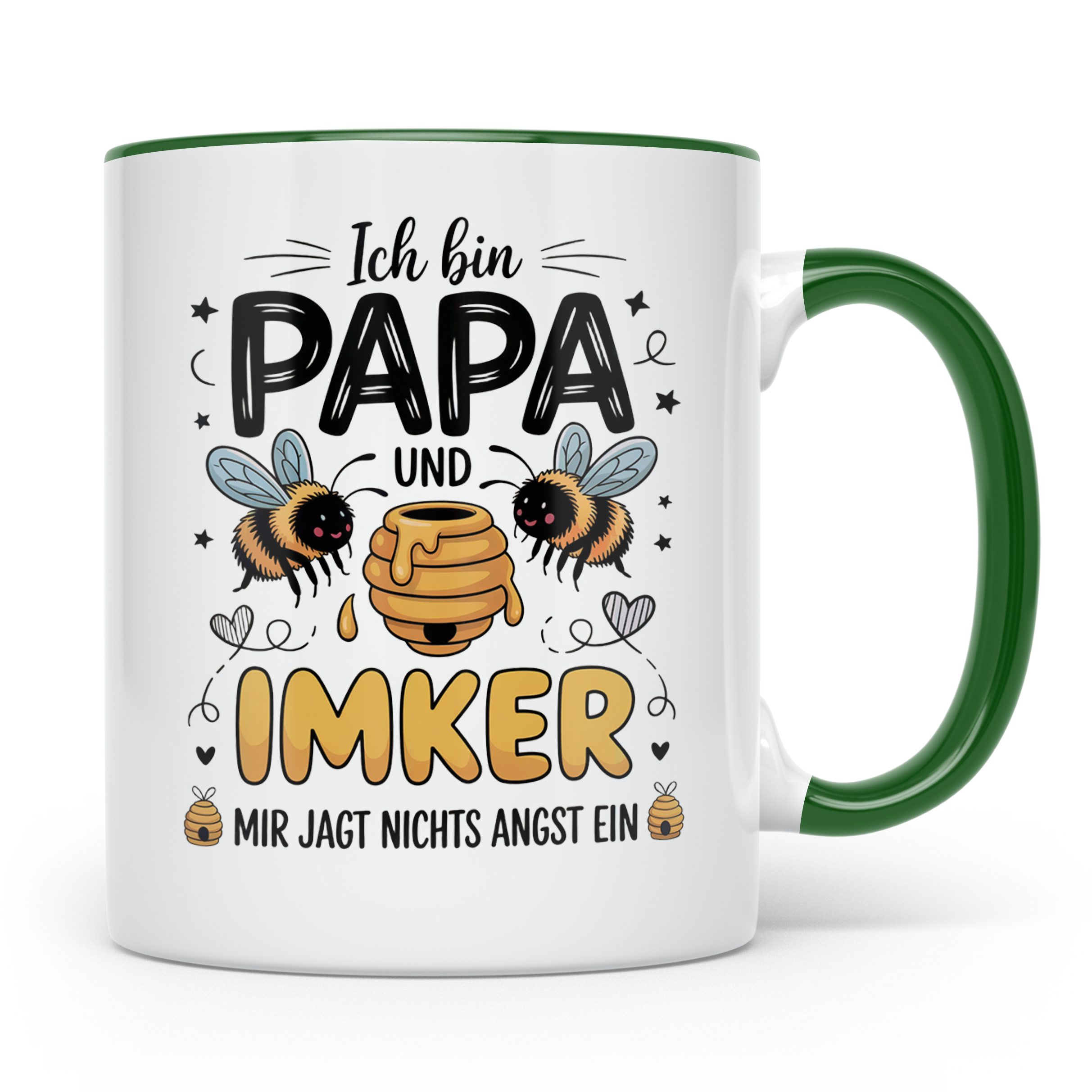 Papa Imker Tasse - Vatertag Imkergeschenke für Honigliebhabe – Grün [farbe:grün]