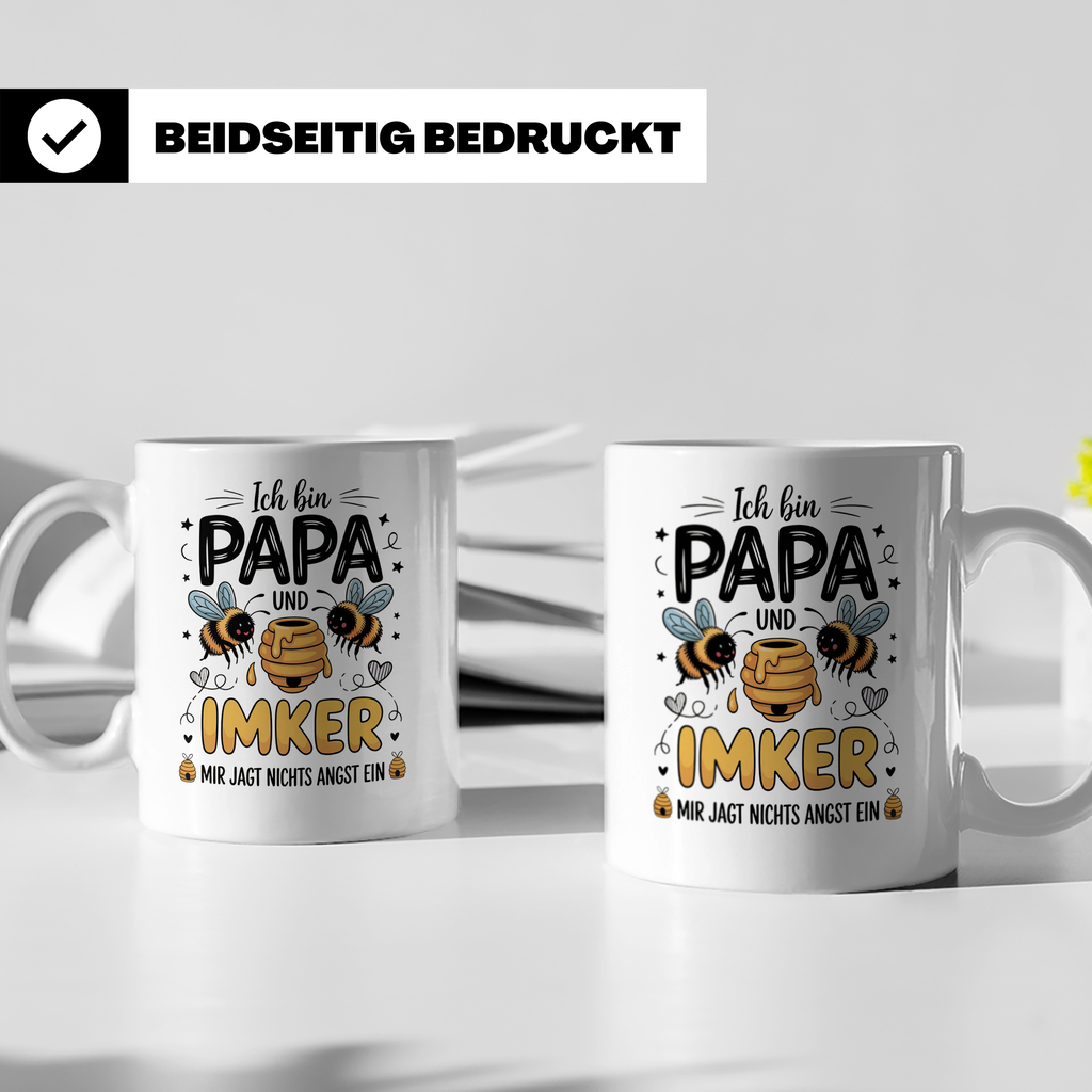 Papa Imker Tasse - Vatertag Imkergeschenke für Honigliebhabe – Weiß [farbe:weiß]