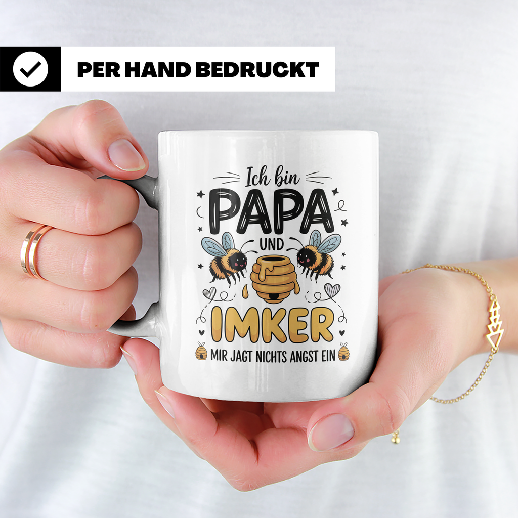 Papa Imker Tasse - Vatertag Imkergeschenke für Honigliebhabe – Weiß [farbe:weiß]
