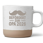 Opa Tasse 2026 Geschenk Befördert zum Opa Kaffeetasse Enkelkind Ankündigung Schwangerschaft verkünden Großvater Überraschung Schnurrbart