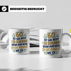 60. Geburtstag Tasse Spruch 60 ist nicht so schlimm Geschenk – Weiß [farbe:weiß]