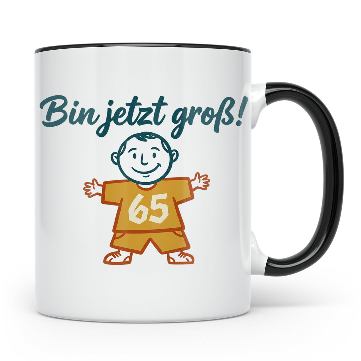 65. Geburtstag Tasse für Mann | Lustiger Spruch Bin jetzt gr – Schwarz [farbe:schwarz]