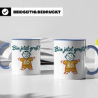 65. Geburtstag Tasse für Mann | Lustiger Spruch Bin jetzt gr – Blau [farbe:blau]