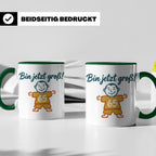 65. Geburtstag Tasse für Mann | Lustiger Spruch Bin jetzt gr – Grün [farbe:grün]