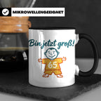 65. Geburtstag Tasse für Mann | Lustiger Spruch Bin jetzt gr – Schwarz [farbe:schwarz]
