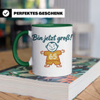 65. Geburtstag Tasse für Mann | Lustiger Spruch Bin jetzt gr – Grün [farbe:grün]