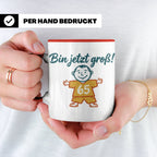 65. Geburtstag Tasse für Mann | Lustiger Spruch Bin jetzt gr – Rot [farbe:rot]