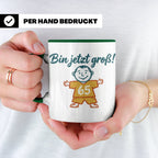 65. Geburtstag Tasse für Mann | Lustiger Spruch Bin jetzt gr – Grün [farbe:grün]