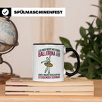 Ballerina Tasse Sterbender Schwan lustiger Spruch für Tänzer – Schwarz [farbe:schwarz]
