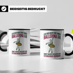 Ballerina Tasse Sterbender Schwan lustiger Spruch für Tänzer – Schwarz [farbe:schwarz]