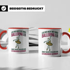 Ballerina Tasse Sterbender Schwan lustiger Spruch für Tänzer – Rot [farbe:rot]