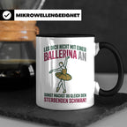 Ballerina Tasse Sterbender Schwan lustiger Spruch für Tänzer – Schwarz [farbe:schwarz]