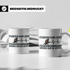 Feuerwehrmann Tasse mit Spruch Nur die Besten | Geschenk für – Weiß [farbe:weiß]
