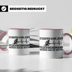 Feuerwehrmann Tasse mit Spruch Nur die Besten | Geschenk für – Rosa [farbe:rosa]