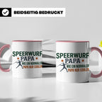 Speerwurf Papa Tasse | Geschenk für Speerwerfer Vater | Leic – Rosa [farbe:rosa]